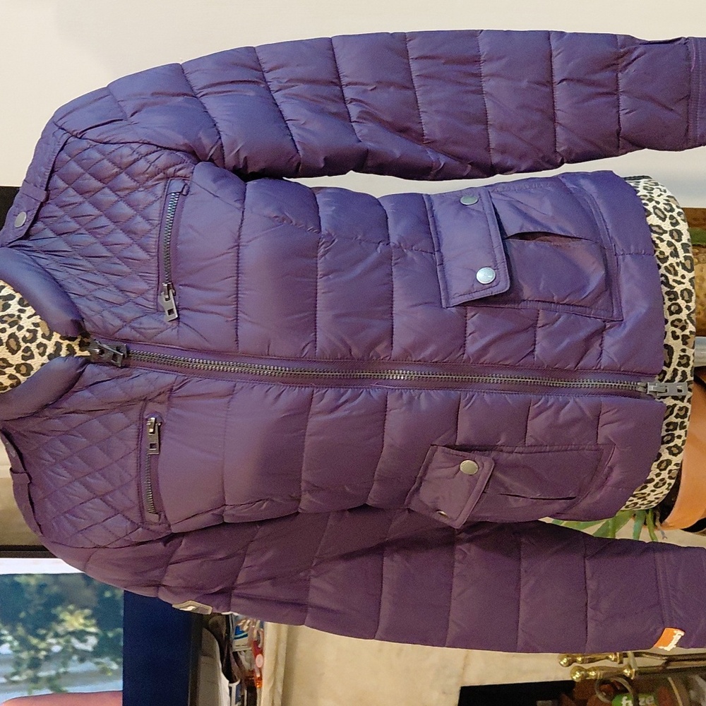 Women's Purple Quilted Jacket